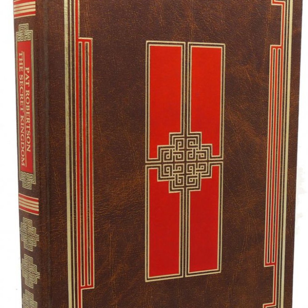 Secret Kingdom by Pat Robertson Hard Leather Bound Cover 1st Edition Signed Copy